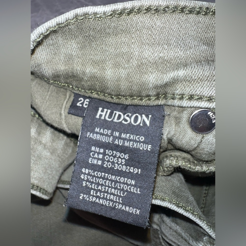 Olive Distressed Women Jeans​ - Picture 4 of 7